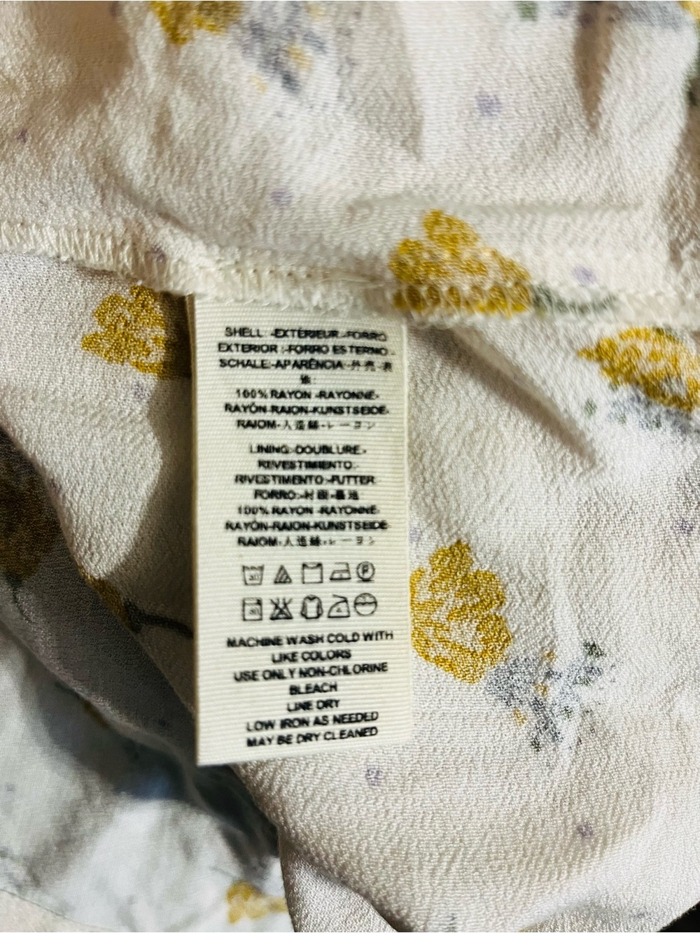 FREE PEOPLE TEGAN PRINTED LONG SLEEVE MINI DRESS Sz 10 - Picture 10 of 11